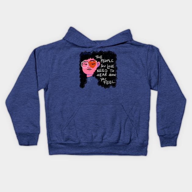 They love you Kids Hoodie by Rey Rey